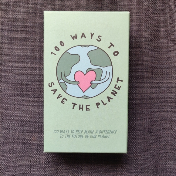 NWOT 100 Ways to Save the Earth Box of Cards Sustaiability Keepsake - Picture 2 of 8